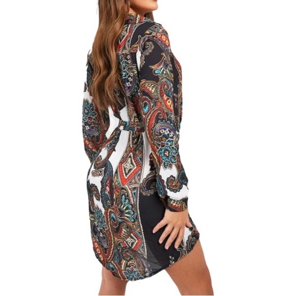 Boohoo Shirt Dress Sz 14 - Picture 4 of 7